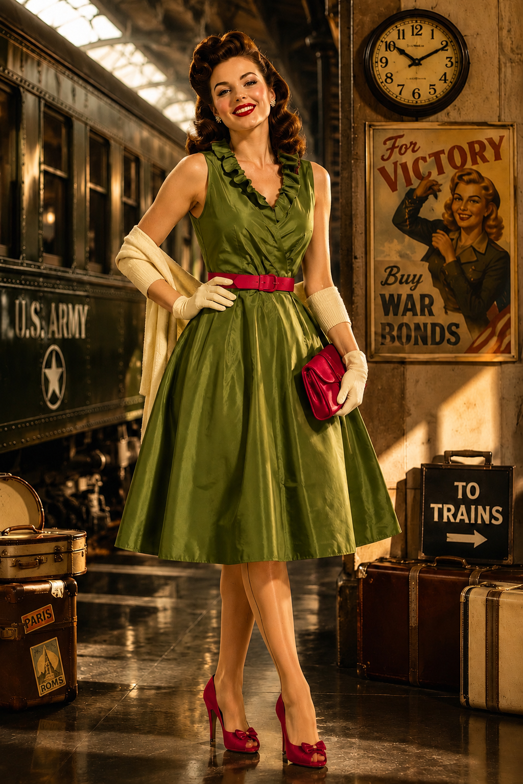 old fashioned green dress vintage green emerald maxi dress embroidered crystals floral Prom Dresses  fg3974